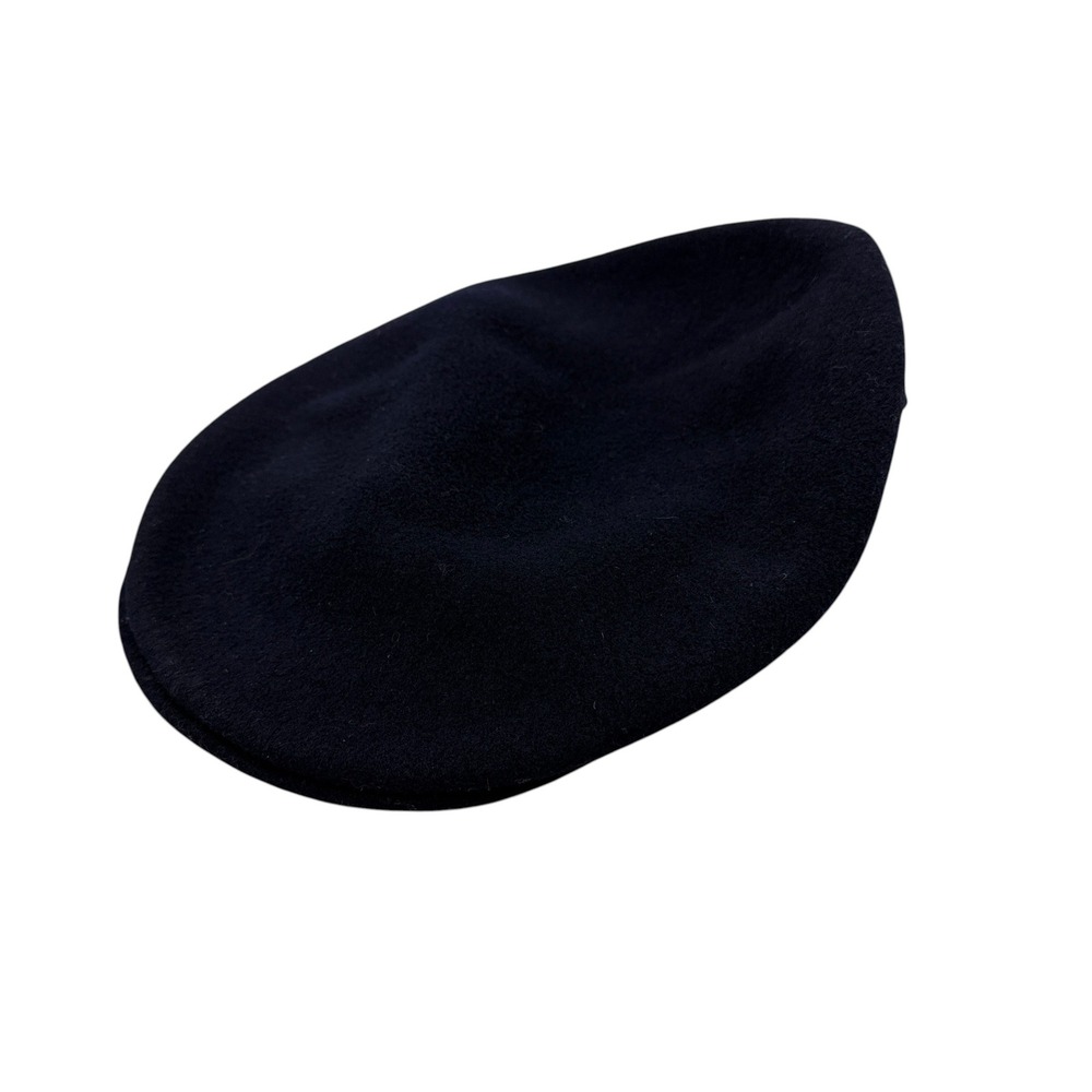 Kangol Flat Cap Mens One Size Black Wool Made in England